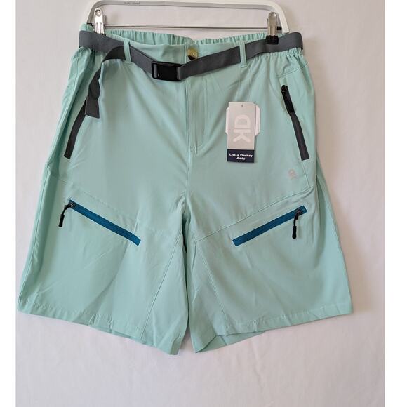 Little Donkey Andy‎ Hiking Travel Golf Shorts Green Dry Tech Womens Size XL New - Picture 1 of 12
